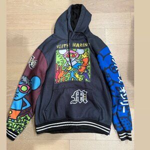 Keith Haring Hoodie (Gray) - Size Medium